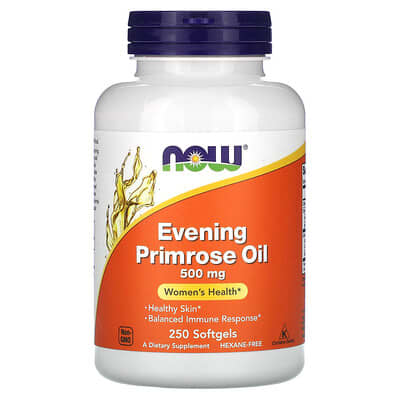 NOW Foods Evening Primrose Oil 500mg, 250 Softgels