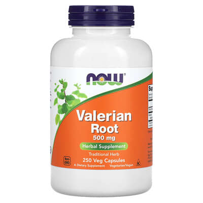 NOW Foods Valerian Root 500mg, 250 Capsules
