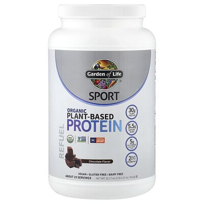 Garden of Life Sport Organic Plant-Based Protein, 1.8 lbs (Chocolate)