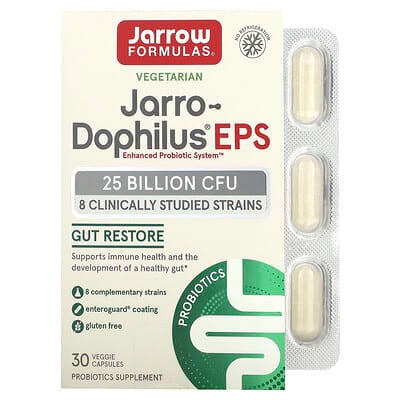 Jarrow Formulas Jarro-Dophilus EPS 25 Billion, 60 Capsules