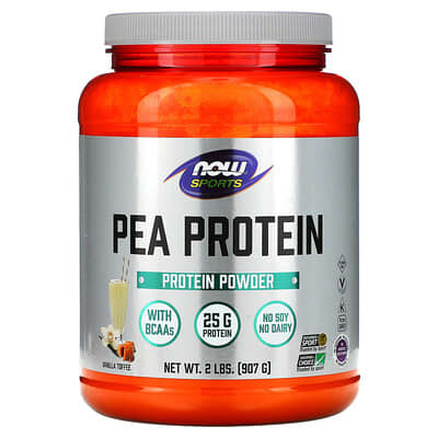 NOW Foods Pea Protein Powder, 2 lbs (Natural Vanilla)
