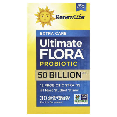 Renew Life Ultimate Flora Extra Care 50 Billion, 30 Capsules