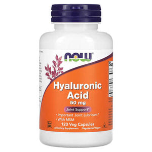 NOW Foods Hyaluronic Acid 100mg, 120 Veg Capsules