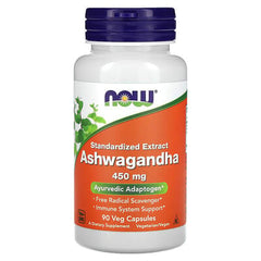 NOW Foods Ashwagandha 450mg, 90 Veg Capsules