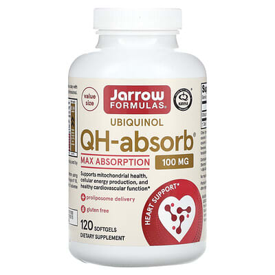 Jarrow Formulas Ubiquinol-QH 100mg, 120 Softgels
