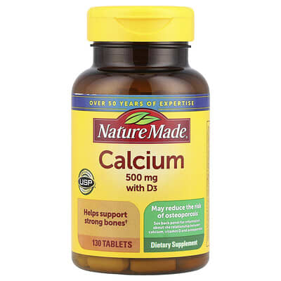 Nature Made Calcium 600mg + D3, 220 Tablets