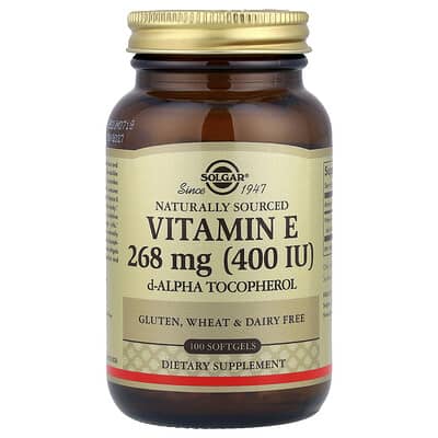 Solgar Vitamin E 268mg (400 IU), 100 Softgels